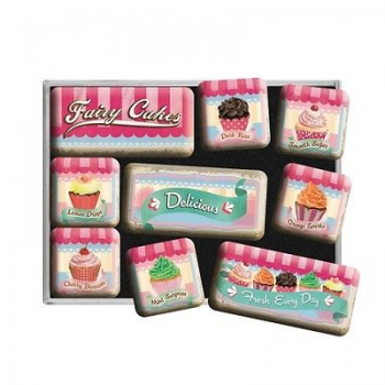 Magnet-Set 9-tlg. Fairy Cakes
